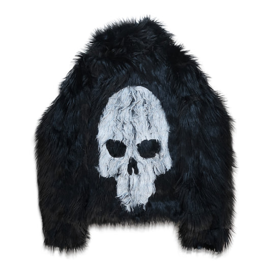 Raven Skulled Fur Jacket (1 of 5)