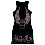 Load image into Gallery viewer, Winged Heart Rhinestone Dress

