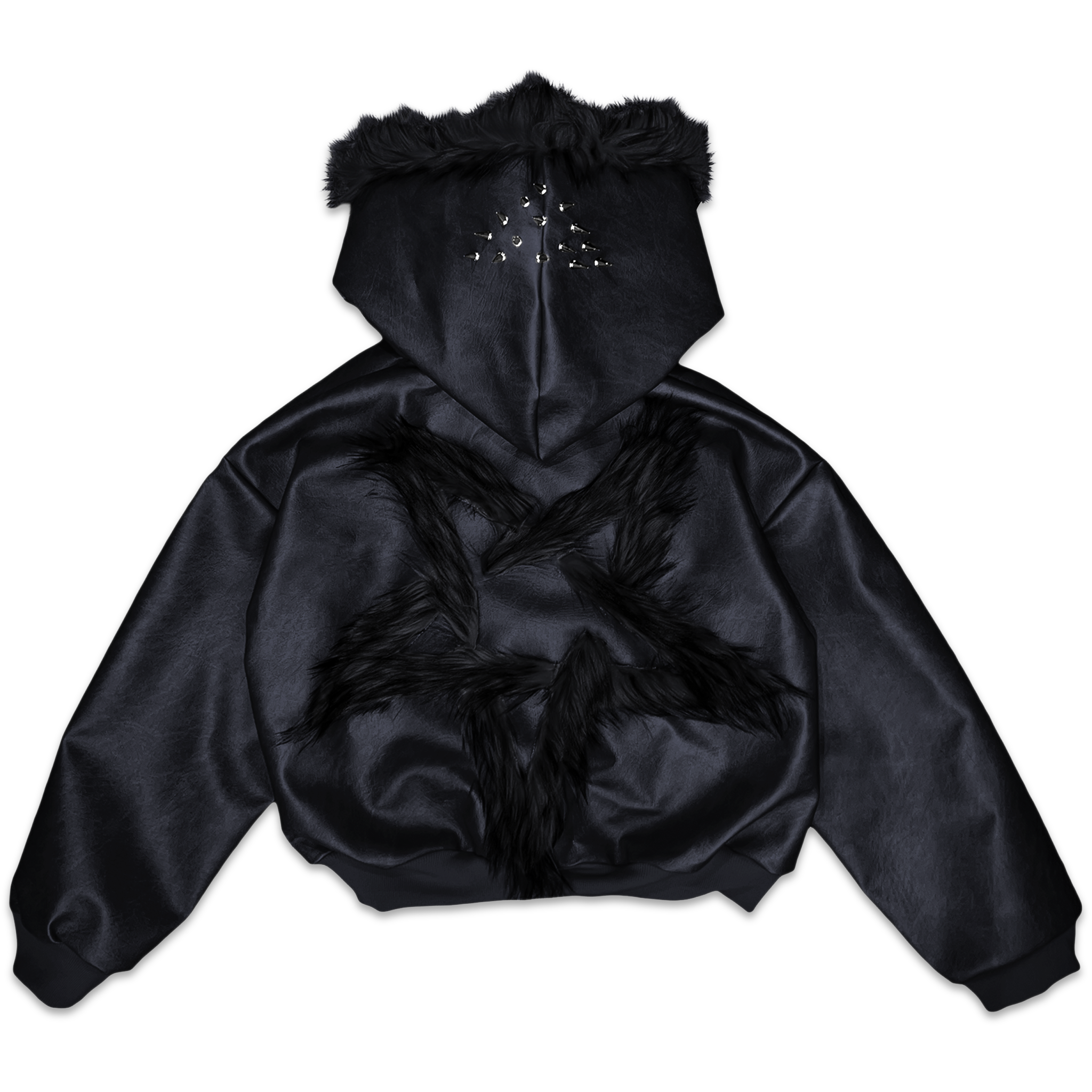 BLACK PENTAGRAM BOMBER JACKET