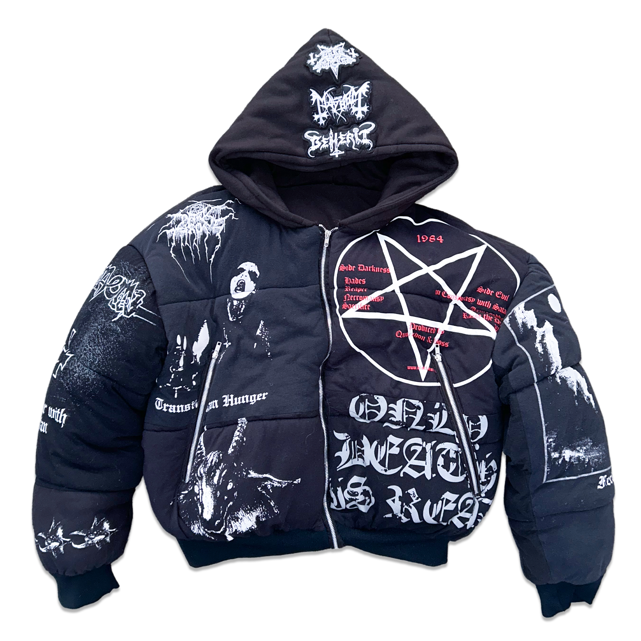 BLACK METAL BOMBER JACKET [1 of 1]