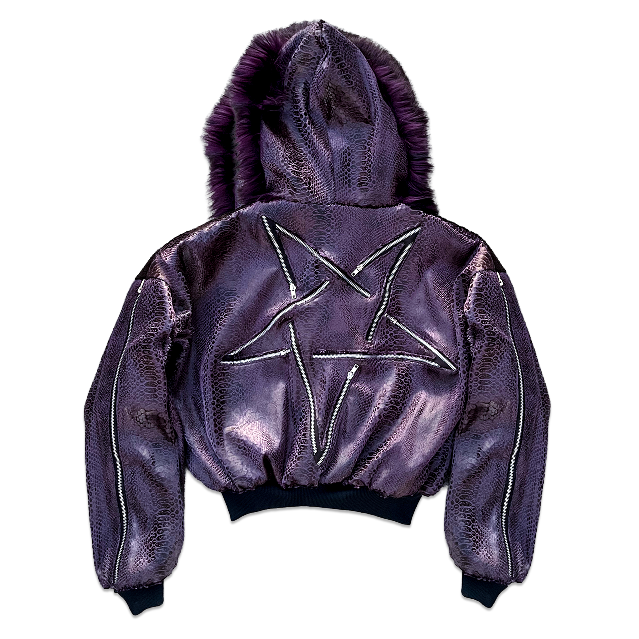 AMETHYST SKIN BOMBER JACKET