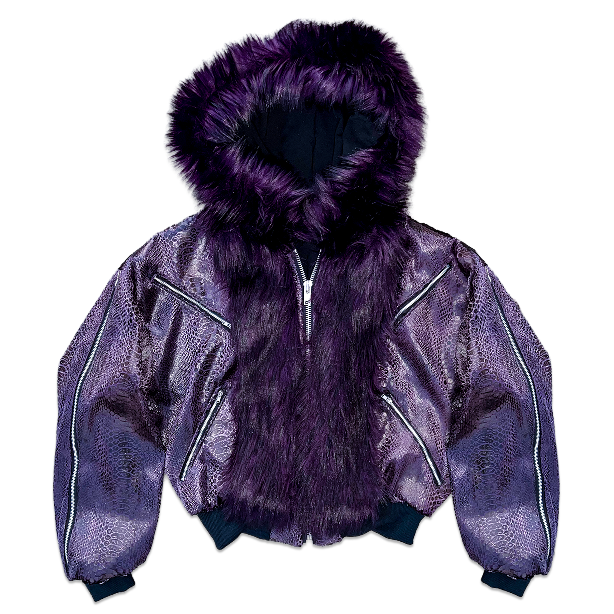 AMETHYST SKIN BOMBER JACKET