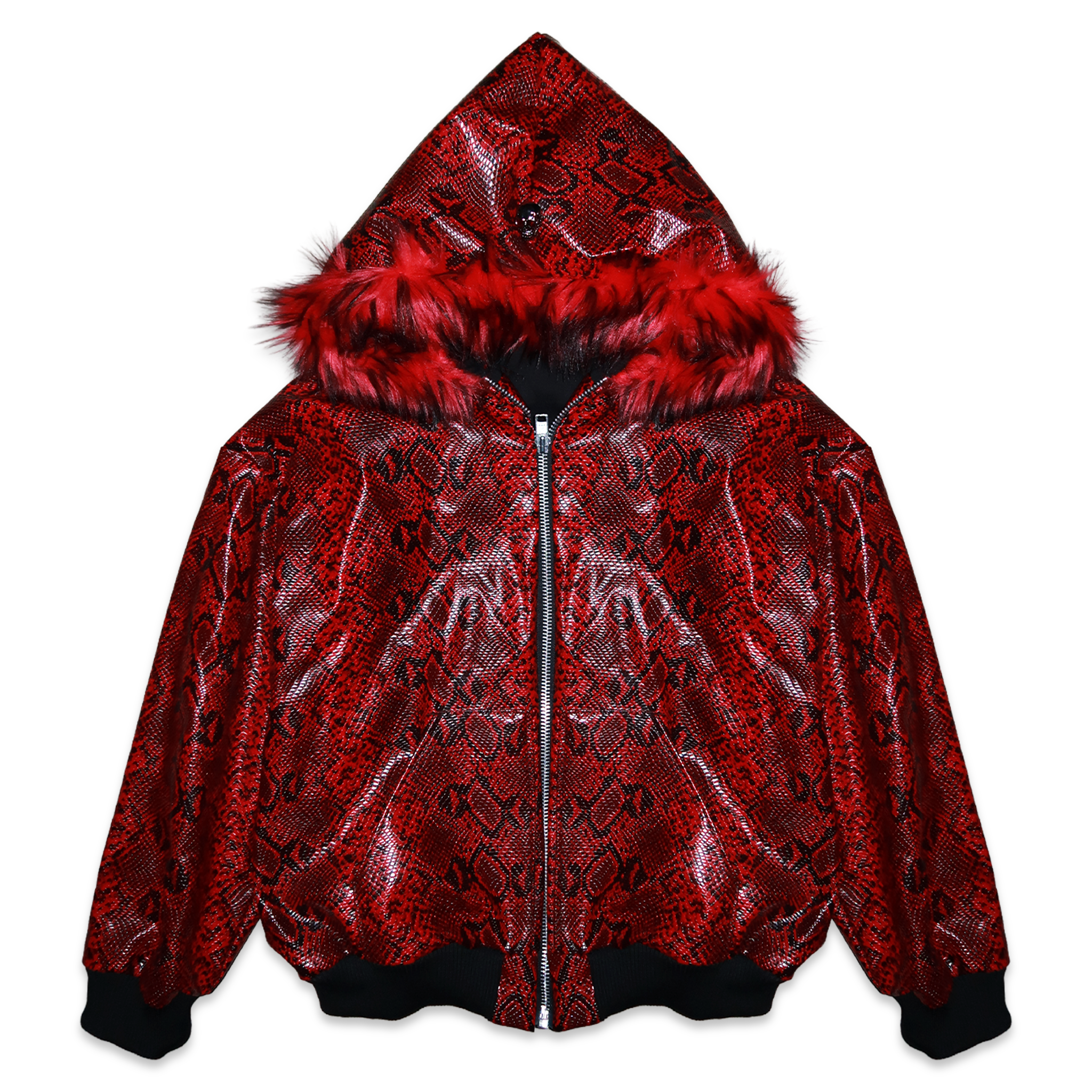 BLOOD PYTHON BOMBER JACKET