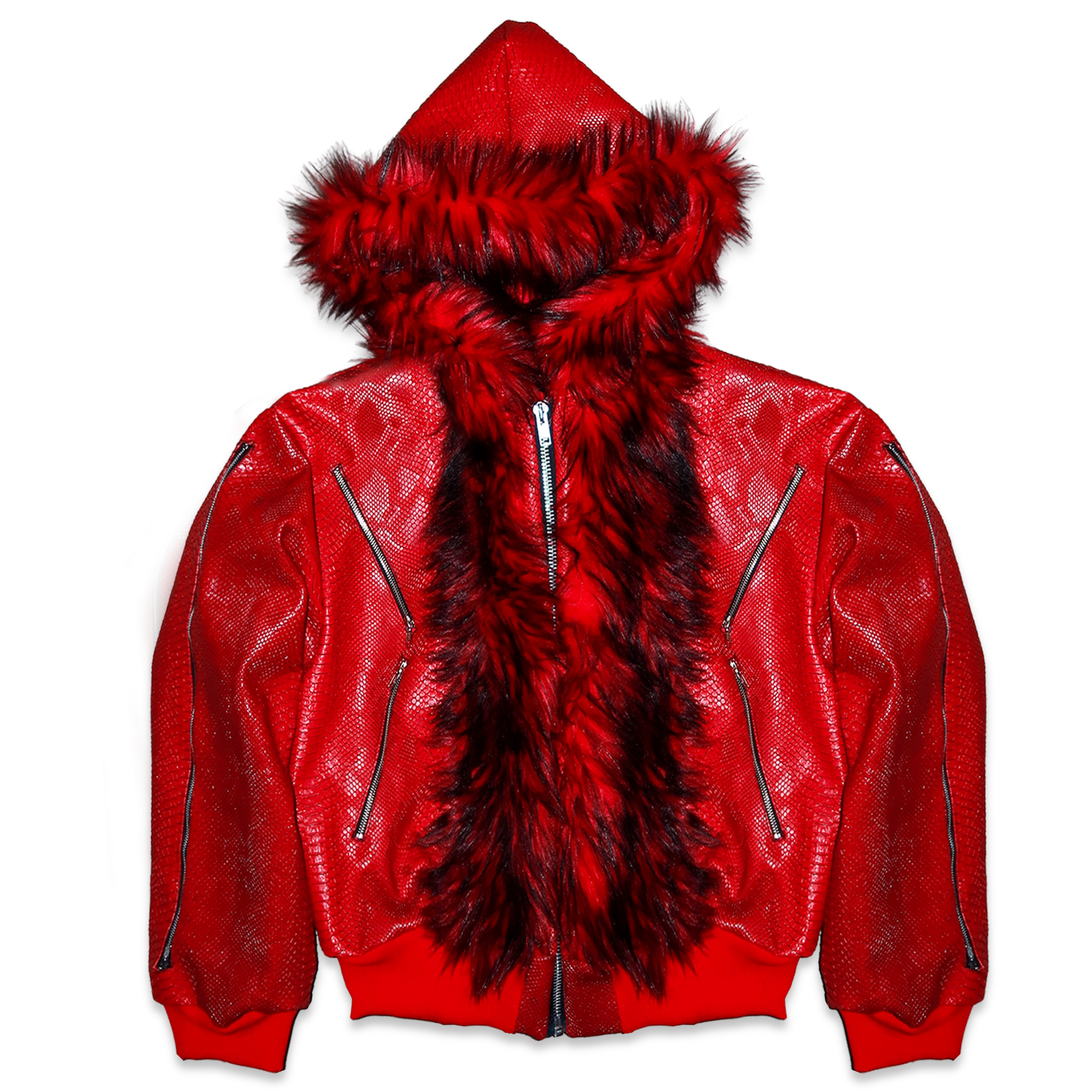 RED STRUCTURE BOMBER JACKET – VIRA