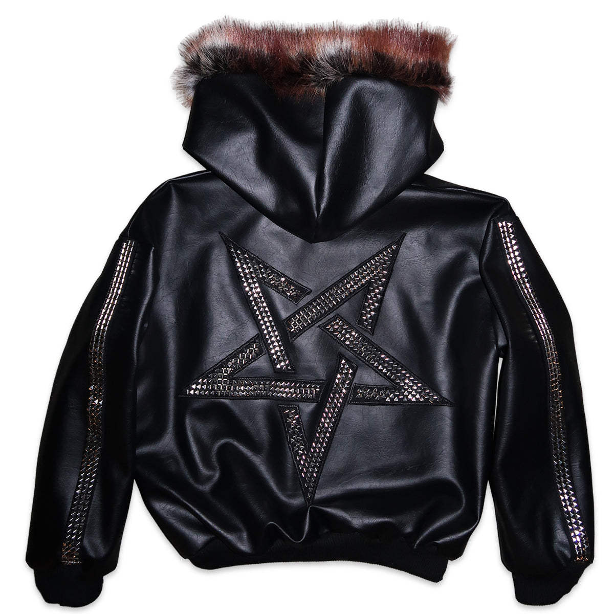 HEAVY METAL PENTAGRAM BOMBER JACKET